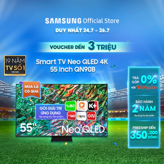 [Nhập SSAV2512 Giảm 12%] Smart Tivi Neo QLED Samsung 4K 55 Inch QA55QN90BAKXXV - Miễn phí lắp đặt
