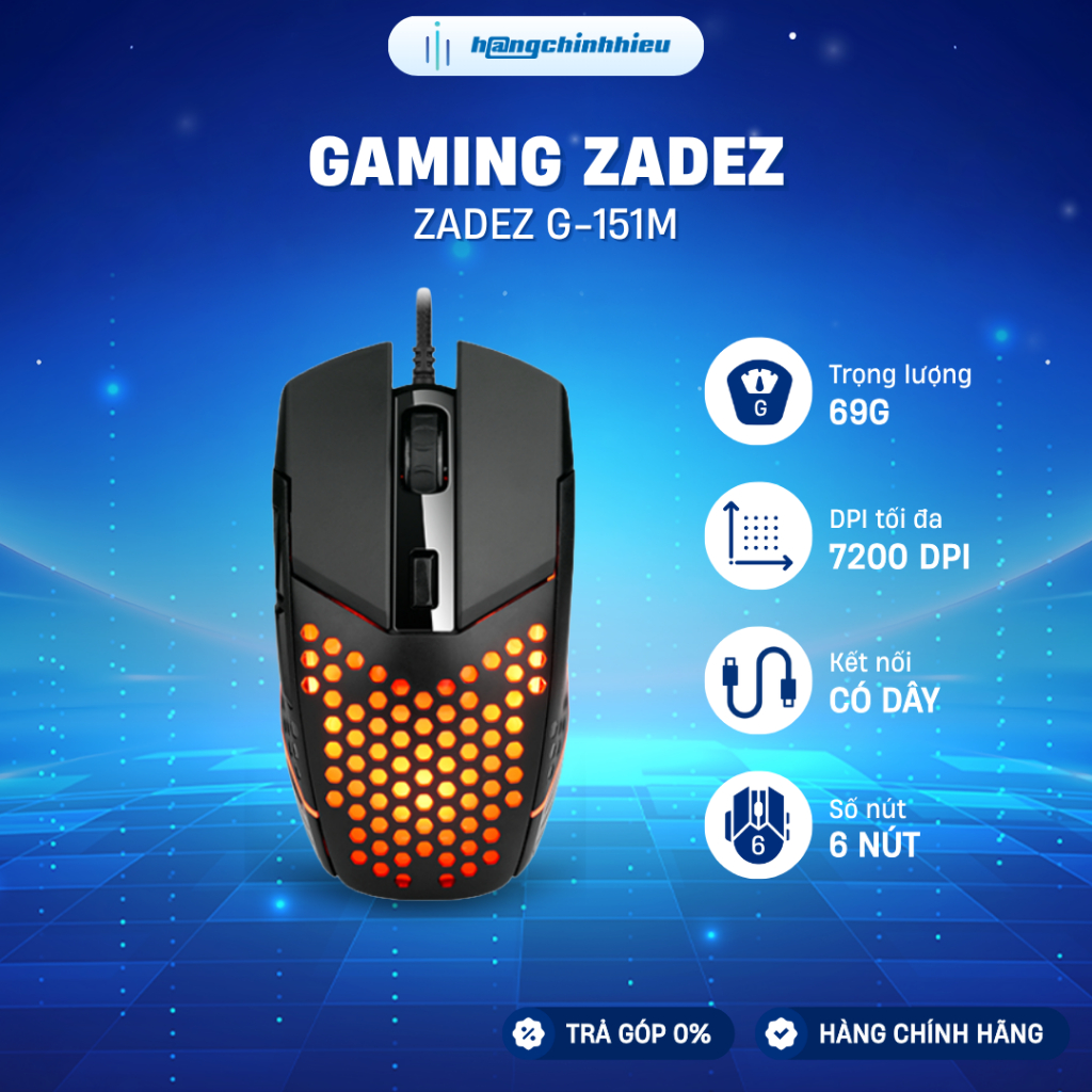 Chuột Gaming Zadez G-151M RGB | Shopee Việt Nam