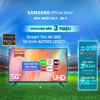 Smart Tivi Samsung 4K UHD 50 Inch UA50AU7002KXXV - Miễn phí lắp đặt