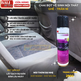 [Chính hãng] Chai Bọt vệ sinh làm sạch ghế - trần Nỉ nội Thất ÔTô 3M™ 290g