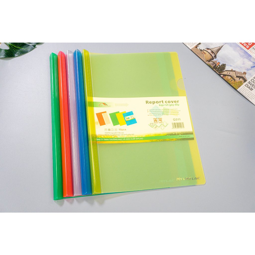 Bìa rút gáy kẹp chắc chắn, File kẹp rút gáy a4 dày đẹp nhiều màu ...
