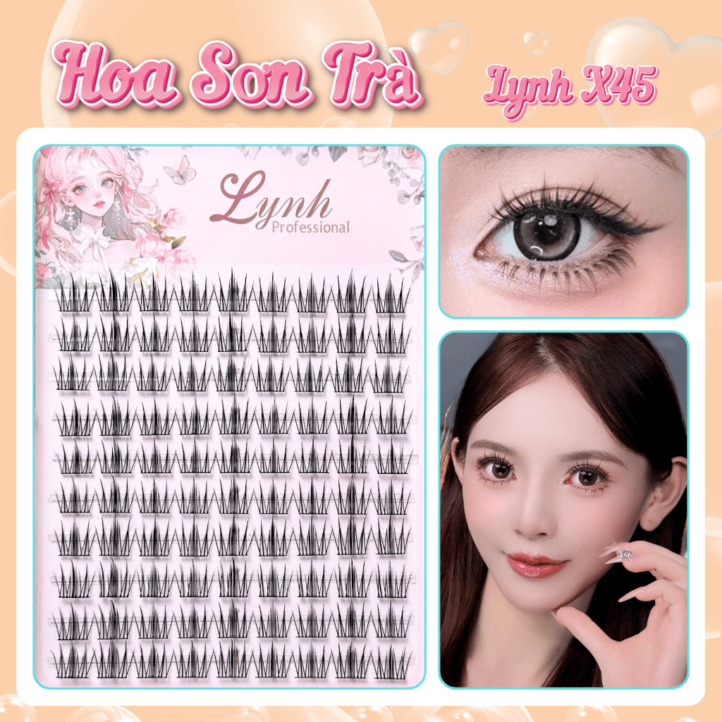 Mi giả Hoa Sơn Trà Lynh X45 Phiên bản Nâng cấp Phù hợp nhiều Style Makeup