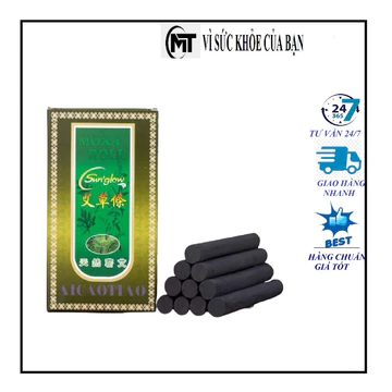 Hộp 10 que hương ngải cứu không khói cao cấp/ LOẠI CÓ LỖ/