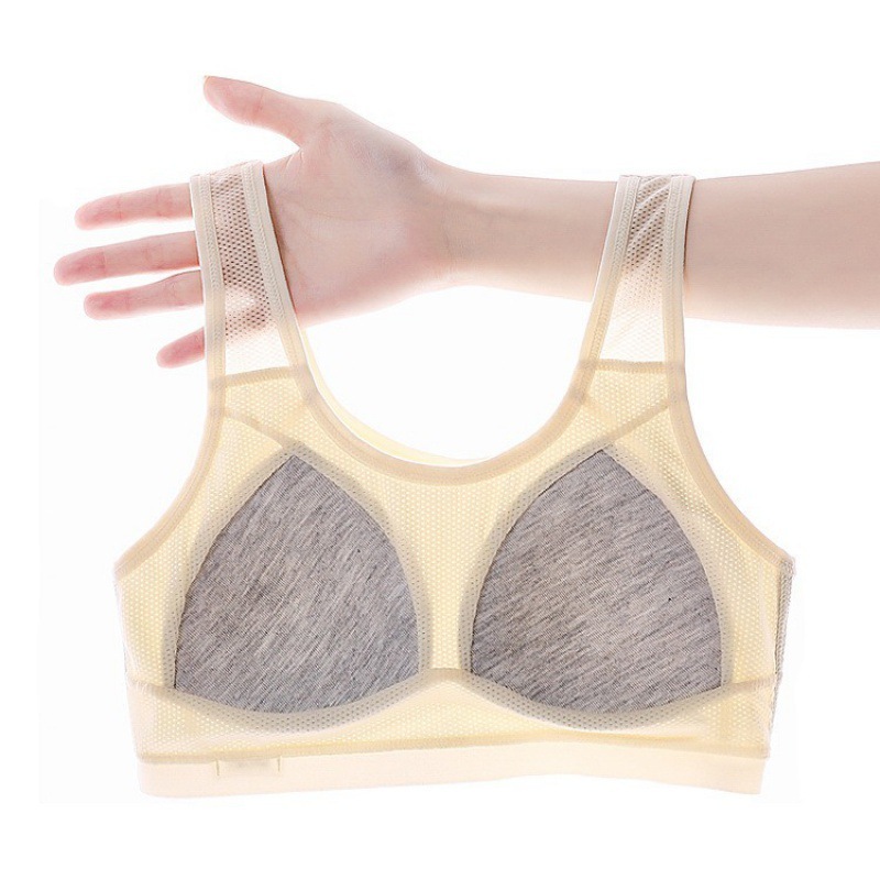 SET 3 Áo lót học sinh cotton cao cấp phối lưới thoáng khí mát mẻ đệm mút vừa ôm ngựa LANIXA A611