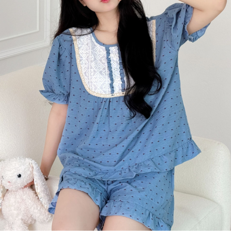 Đồ Bộ Ngủ Nữ Pijama Bigsize Tay Cộc Đũi Caro Xốp Kiểu Hàn Quốc Mặc Nhà Mùa Hè Dễ Thương – PONA