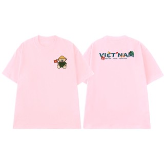 Áo Thun NGỐ TEE Chú Gấu Bộ Đội Việt Nam Độc Lập - Tự Do - Hạnh Phúc Vải Cotton 100 Thoáng Mát