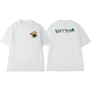 Áo Thun NGỐ TEE Chú Gấu Bộ Đội Việt Nam Độc Lập - Tự Do - Hạnh Phúc Vải Cotton 100 Thoáng Mát