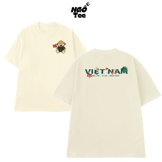 Áo Thun NGỐ TEE Chú Gấu Bộ Đội Việt Nam Độc Lập - Tự Do - Hạnh Phúc Vải Cotton 100 Thoáng Mát