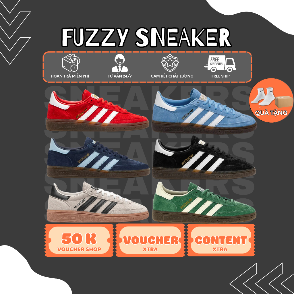 Giày Adidas Handball Spezial Retro Nam Nữ Dễ Phối Đồ, Giá Tốt, Full Size 