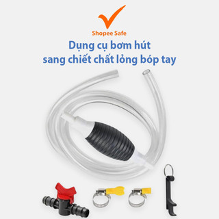 Dụng cụ bơm hút sang chiết chất lỏng bóp tay đa năng dễ dùng giúp rót nước nhanh gọn tiện lợi
