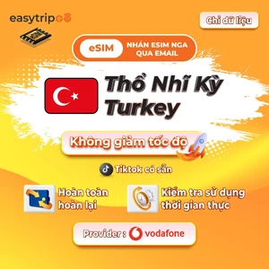 Easytripgo Turkey esim Dữ liệu roaming không giới hạn | 20-30GB 3-30GB | Dữ liệu du lịch tốc độ cao