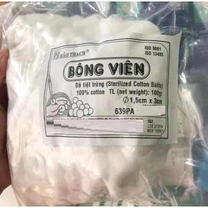 Bông Gòn Viên, gòn viên 100g ( Bảo Thạch)