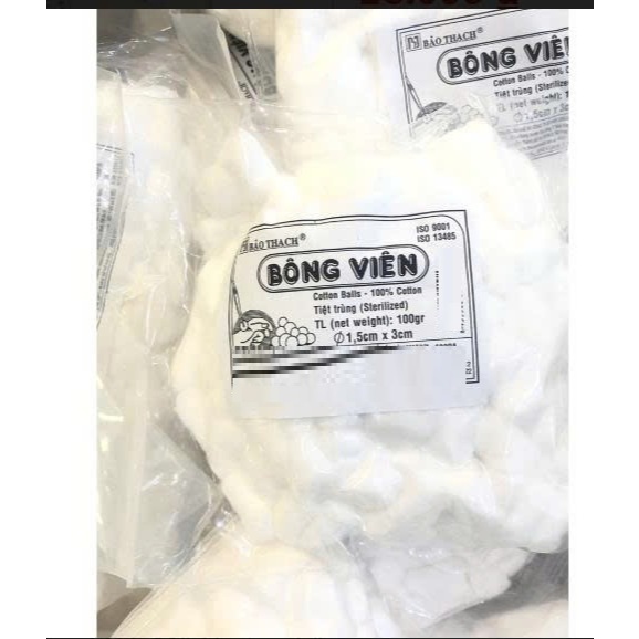 Bông Gòn Viên, gòn viên 100g ( Bảo Thạch)