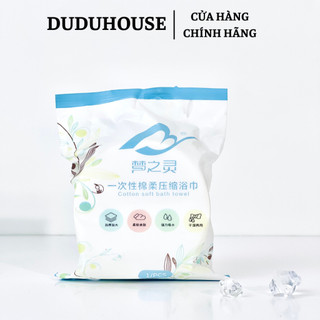 Khăn tắm du lịch dùng một lần dạng viên nén 70x140 cm an toàn, vệ sinh