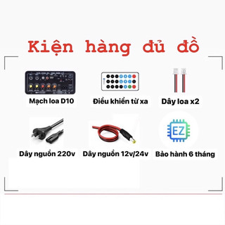 SUBOGDG   Mạch loa D10 Bluetooth 5.0 hát Karaoke 120w