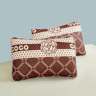 Vỏ gối đầu cao su non COCO người lớn kích thước 45x65cm, được trần 1 lớp cao su dầy dặn, mặt gối vải lụa mát thoáng khí