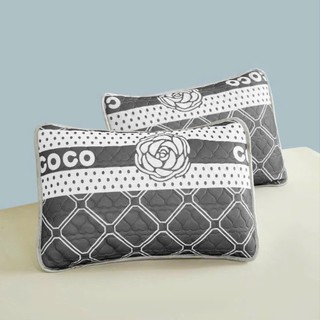 Vỏ gối đầu cao su non COCO người lớn kích thước 45x65cm, được trần 1 lớp cao su dầy dặn, mặt gối vải lụa mát thoáng khí