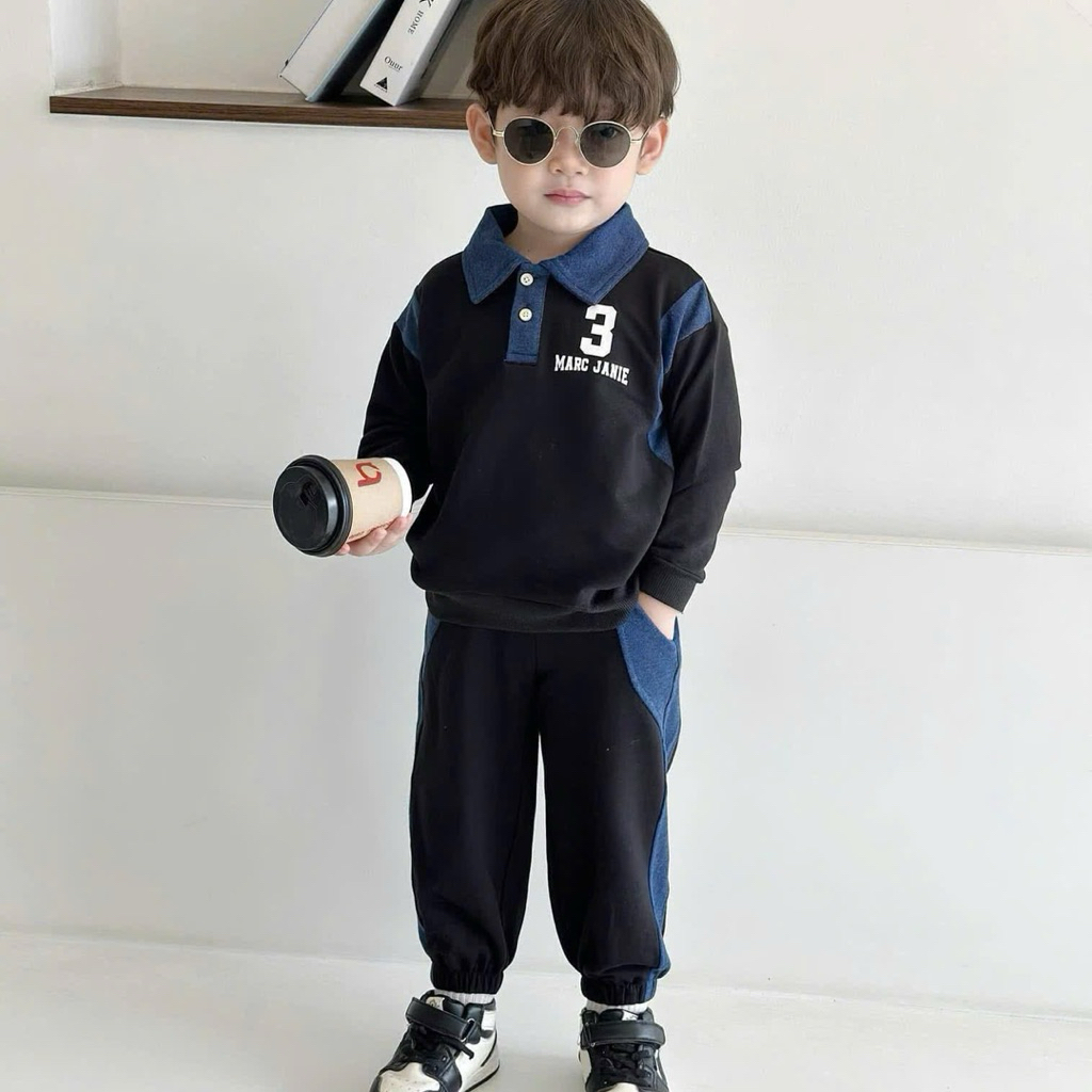 Áo và Bộ Dài Tay Bé Trai Loco Tohee Thu Đông Size 80-140 (9-30kg) Mềm Mại Ấm Áp