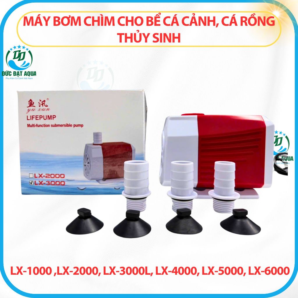 Máy bơm chìm LX-1000 ,LX-2000, LX-3000l, LX-4000, LX-5000, LX-6000 cho bể cá cảnh, cá thủy sinh 2
