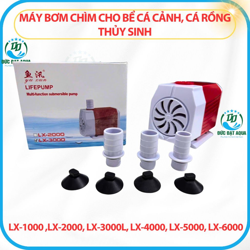 Máy bơm chìm LX-1000 ,LX-2000, LX-3000l, LX-4000, LX-5000, LX-6000 cho bể cá cảnh, cá thủy sinh 3