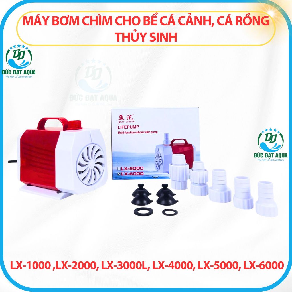 Máy bơm chìm LX-1000 ,LX-2000, LX-3000l, LX-4000, LX-5000, LX-6000 cho bể cá cảnh, cá thủy sinh 7