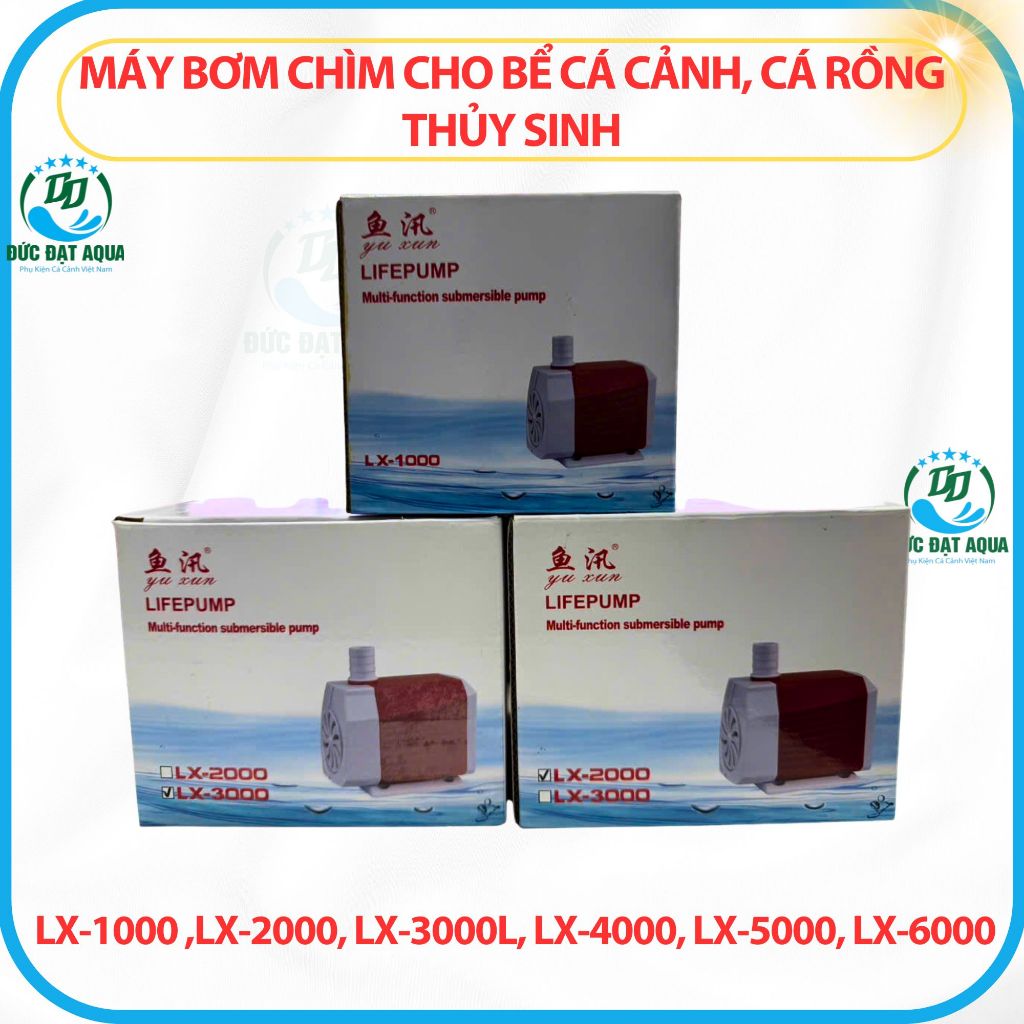 Máy bơm chìm LX-1000 ,LX-2000, LX-3000l, LX-4000, LX-5000, LX-6000 cho bể cá cảnh, cá thủy sinh 4