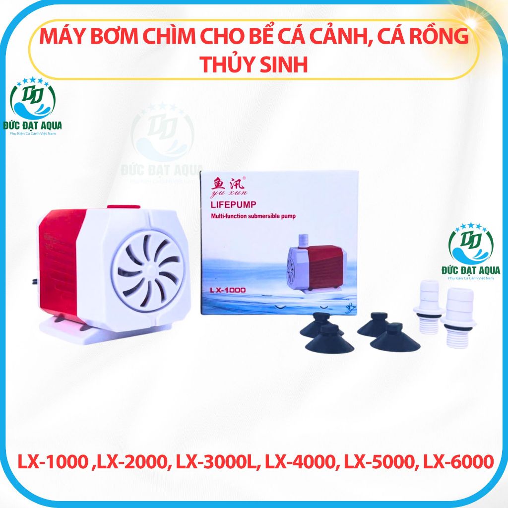 Máy bơm chìm LX-1000 ,LX-2000, LX-3000l, LX-4000, LX-5000, LX-6000 cho bể cá cảnh, cá thủy sinh 8