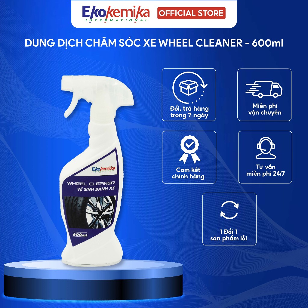 BỘ SẢN PHẨM CHĂM SÓC XE 9 CHAI XỊT CHĂM SÓC XE TẠI NHÀ –THƯƠNG HIỆU EKOKEMIKA