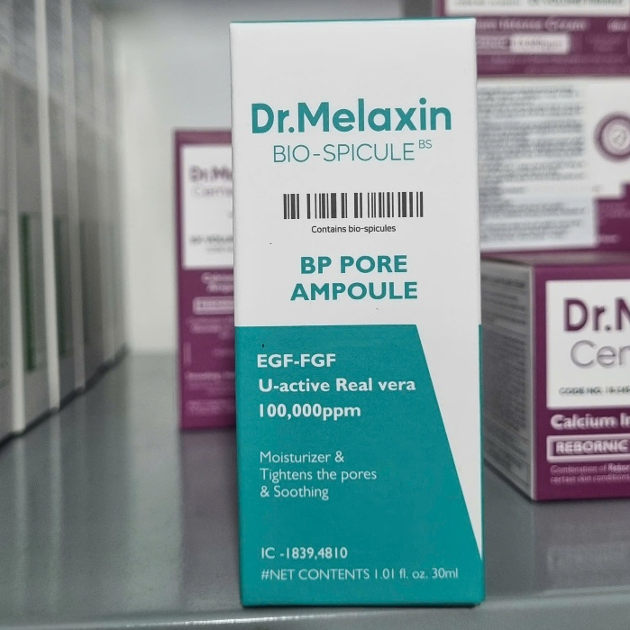 Serum Dr.Melaxin BP Pore Ampoule Thu Nhỏ Lỗ Chân Lông, Giảm Mụn, Sáng da - 30 ml