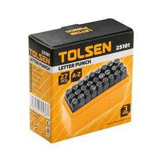 Bộ đóng 27 chữ TOLSEN 25101 và 25104 cỡ 3mm và 6mm, thép carbon chống gỉ, Bh 12 tháng Kouritsu Official Store