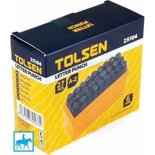 Bộ đóng 27 chữ TOLSEN 25101 và 25104 cỡ 3mm và 6mm, thép carbon chống gỉ, Bh 12 tháng Kouritsu Official Store