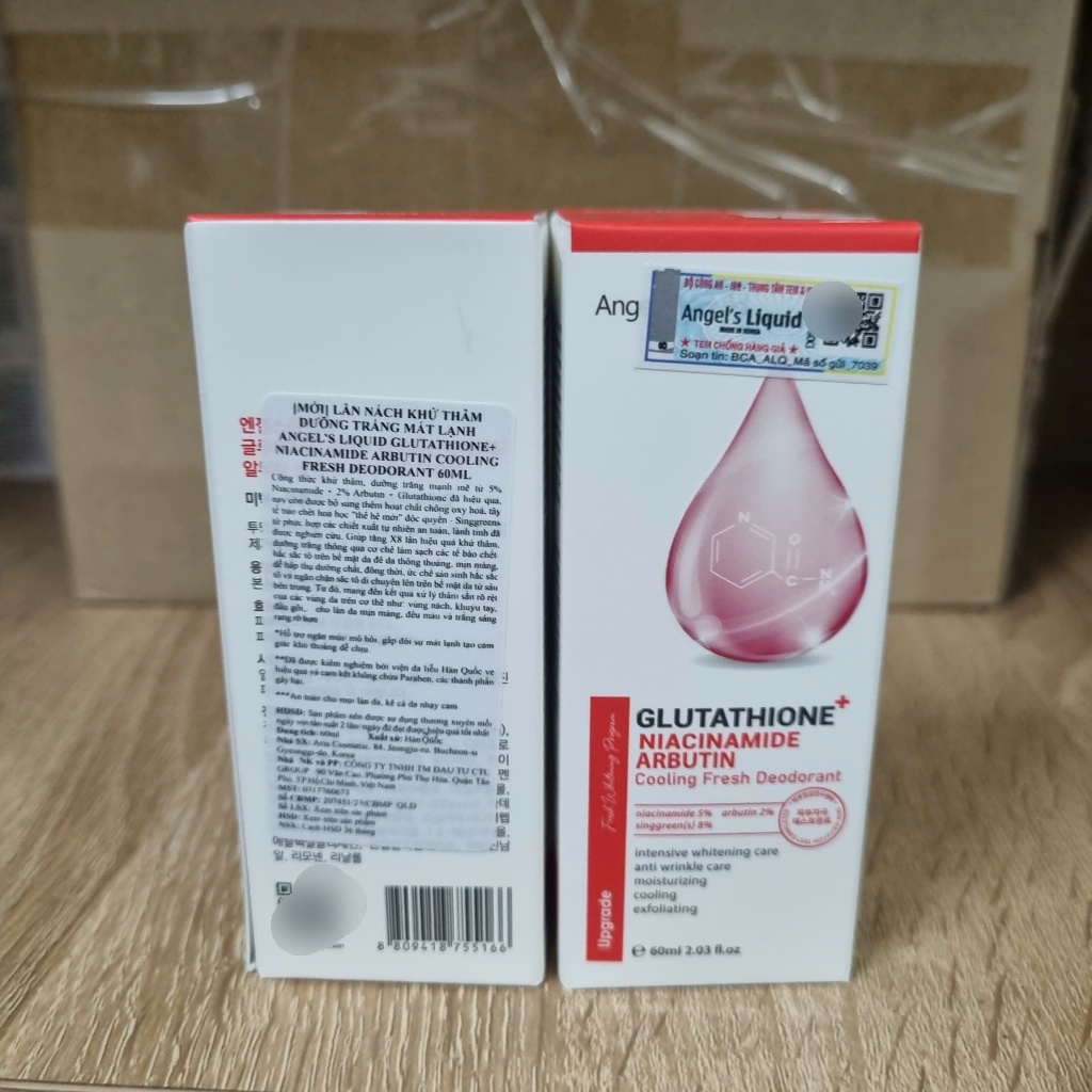 Lăn khử mùi Angel's Liquid Glutathione Fresh-up Whitening Magic Deo Stick Khử Mùi, Giảm Mồ Hồi, Trắng Da Nách 60ml