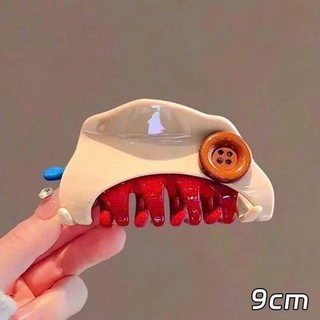 set 4 kẹp tóc càng cua kiểu nút hình dễ thương cho các bạn nữ