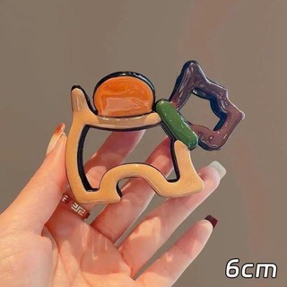 set 4 kẹp tóc càng cua kiểu nút hình dễ thương cho các bạn nữ