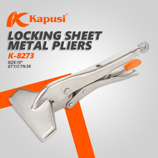 Kìm chết mỏ dẹt Kapusi K-8273 10 inch làm từ thép hợp kim mạ Crom bền bỉ, chống gỉ sét, Bh 12 tháng