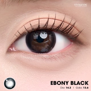 01 Chiếc Kính áp tròng VIVIMOON lens khóa ẩm 1 ngày màu đen Ebony Black (Giá 1 bên mắt, x2 để đặt 1 đôi)