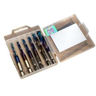 Bộ 6 mũi khoan Taro ren KAPUSI K-3242, cỡ từ M3-M10 thép cao cấp HSS