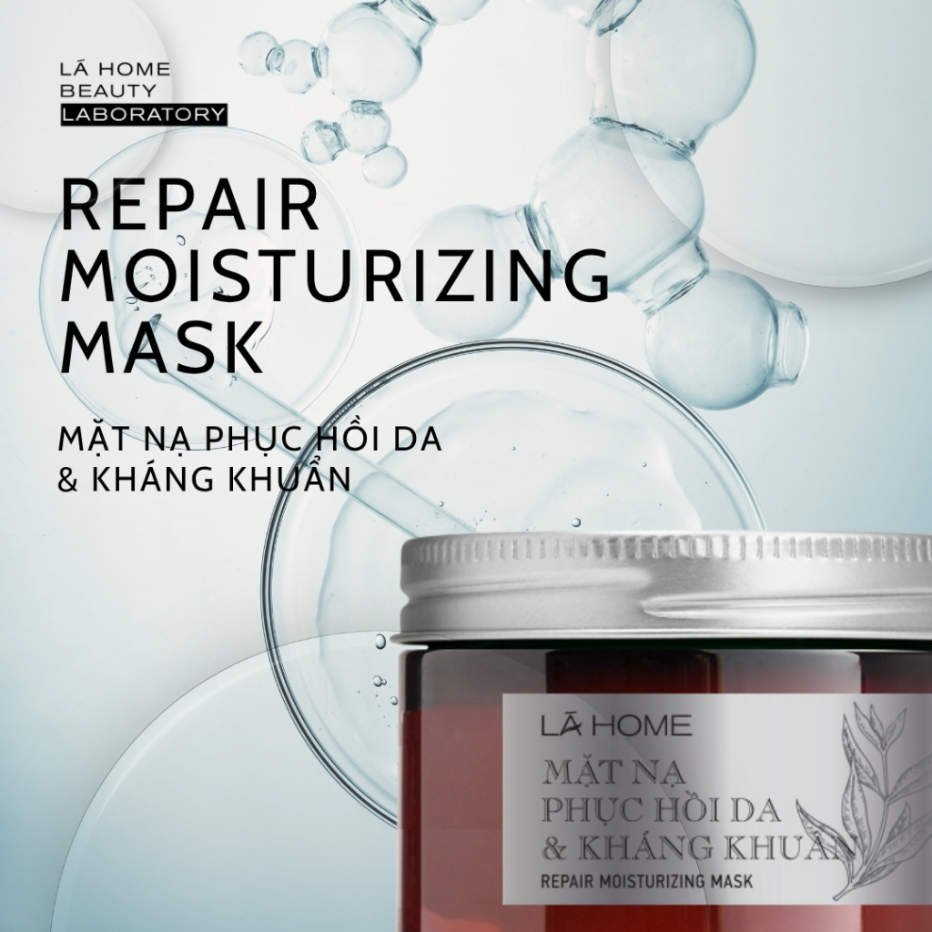 Mặt Nạ Phục Hồi Da & Ngăn Ngừa Mụn - Repair Moisturizing Mask Lá Home (làm dịu da mụn)