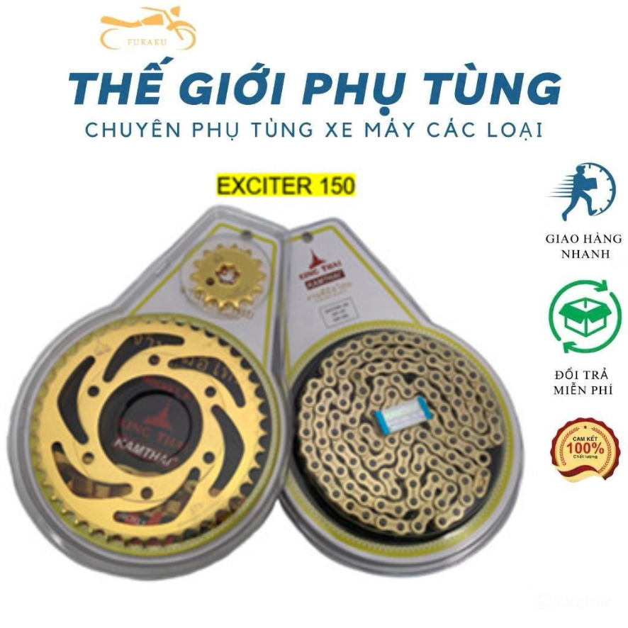 Nhông Sên Dĩa Exciter 135, Exciter 150, Exciter 155, Winner King Thai