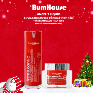 Bộ Sản Phẩm Serum & Kem Dưỡng Cải Thiện Thâm Nám Angel's Liquid Tranexamic Acid Mela Zero 30ml 50ml (đỏ)