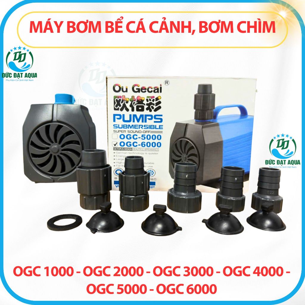 Máy bơm bể cá OGC 1000 - OGC 2000 - OGC 3000 - OGC 4000 - OGC 5000 - OGC 6000 bơm chìm 6