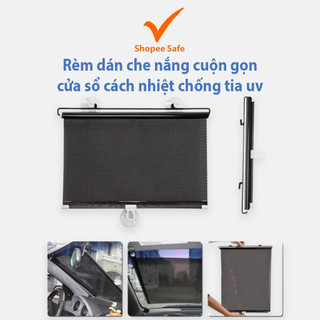 Rèm dán che nắng cuộn gọn cửa sổ cách nhiệt chống tia uv dùng cho nhà và ô tô