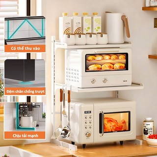 GSlife Kệ Lò Vi Sóng Đa Năng 2/3 Tầng - Inox Chống Rỉ, Thiết Kế Thông Minh, Tiết Kiệm Không Gian Bếp