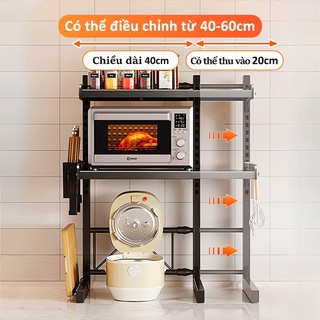 GSlife Kệ Lò Vi Sóng Đa Năng 2/3 Tầng - Inox Chống Rỉ, Thiết Kế Thông Minh, Tiết Kiệm Không Gian Bếp