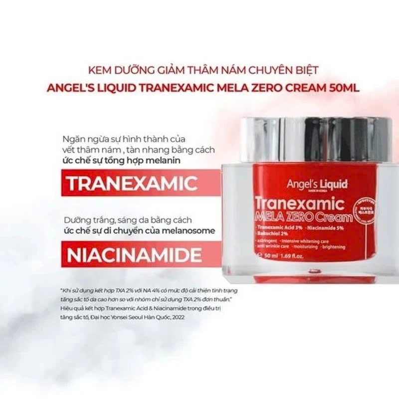 Kem Dưỡng Giảm Thâm Nám Angel's Liquid Tranexamic MELA ZERO Cream 50ml