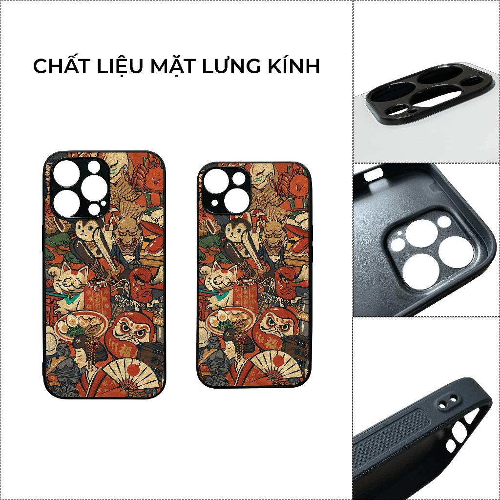 Ốp Lưng, Ốp Iphone Đẹp Phong Cách Nhật Bản Chống Sốc Bảo Vệ Camera IP 6/6s/7/8/Plus/X/XS/XR/11/12/13/14/15/Pro - SakuMai