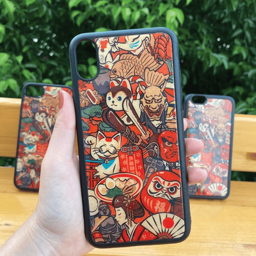 Ốp Lưng, Ốp Iphone Đẹp Phong Cách Nhật Bản Chống Sốc Bảo Vệ Camera IP 6/6s/7/8/Plus/X/XS/XR/11/12/13/14/15/Pro - SakuMai