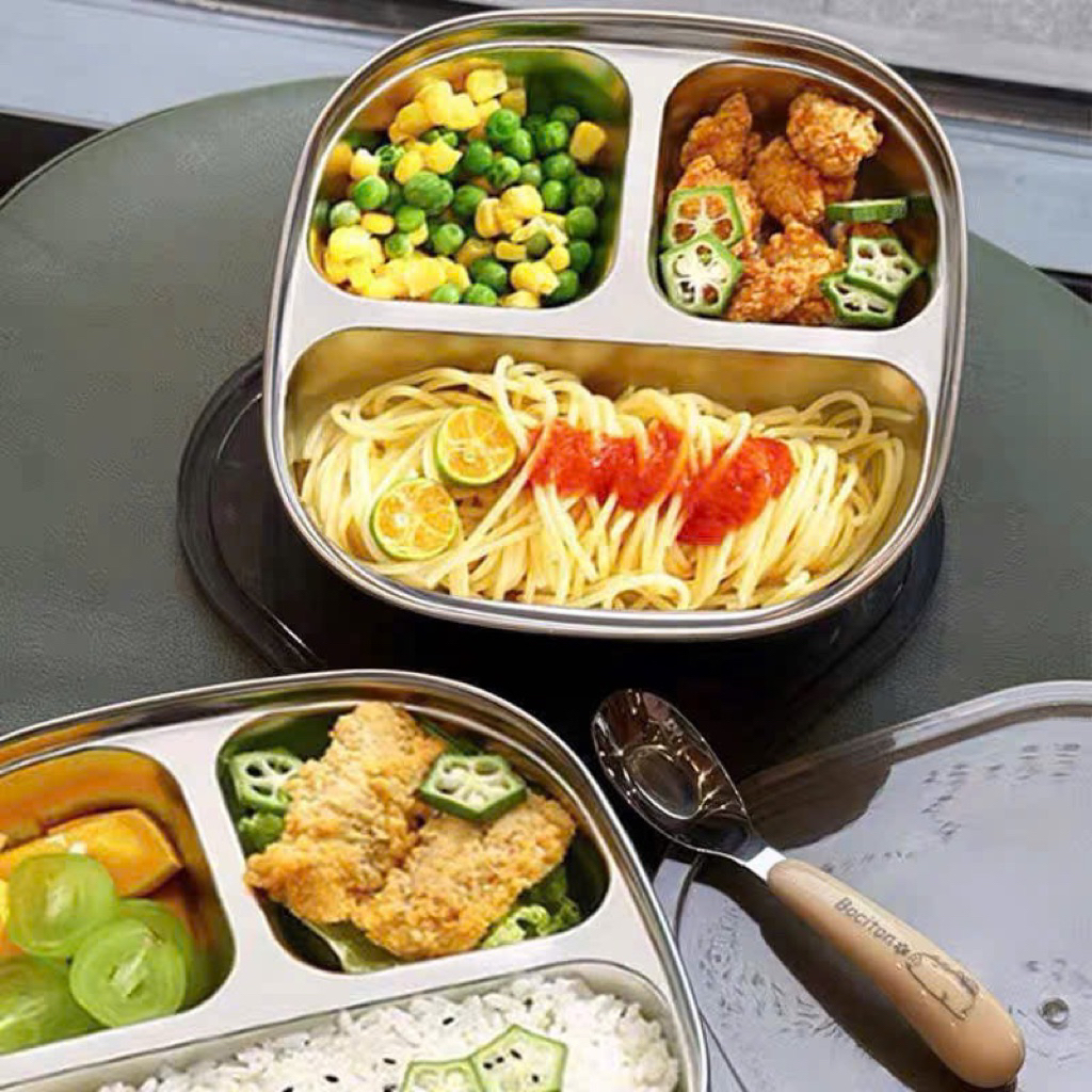Khay Cơm Inox 316 Cho Bé Ăn Dặm Hoạ Tiết Capybara Đáng Yêu | Shopee ...