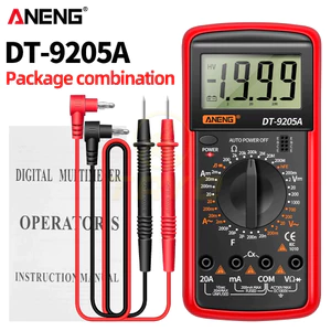 Đồng hồ vạn năng DT9205A đồng hồ đo điện thông minh màn hình kĩ thuật số, độ chính xác cao
