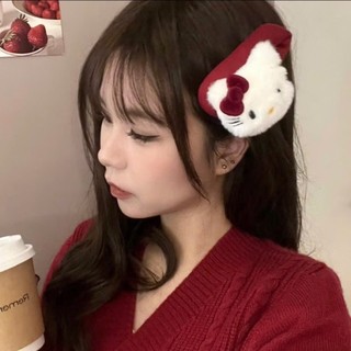 Kẹp tóc mèo kitty kẹp lông mềm mịn size to dễ thương phong cách Hàn